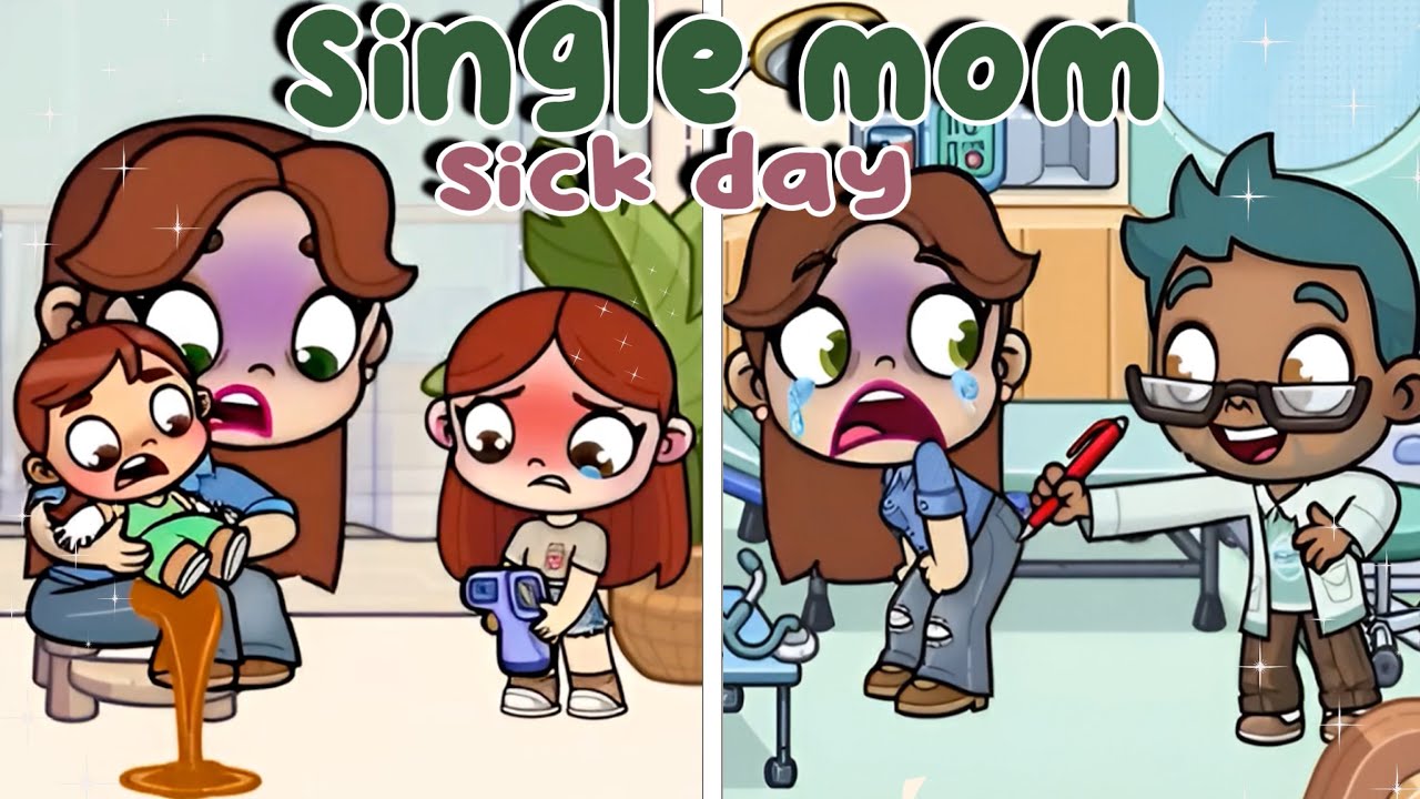 Sick Single Mom’s Hard Night with Babies 🤧 😢| Avatar World