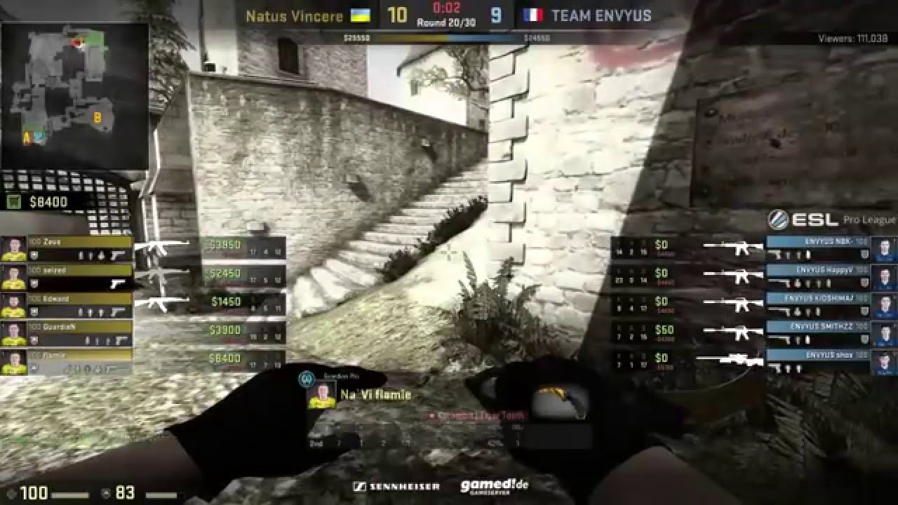 CS GO TEAMSPEAK NA'VI VS ENVYUS map cobblestone