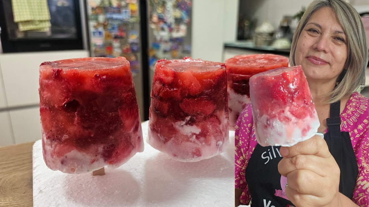 Helado de los 80's helado de agua en Vaso 😋 hecho en casa SilvanaCocina✨️