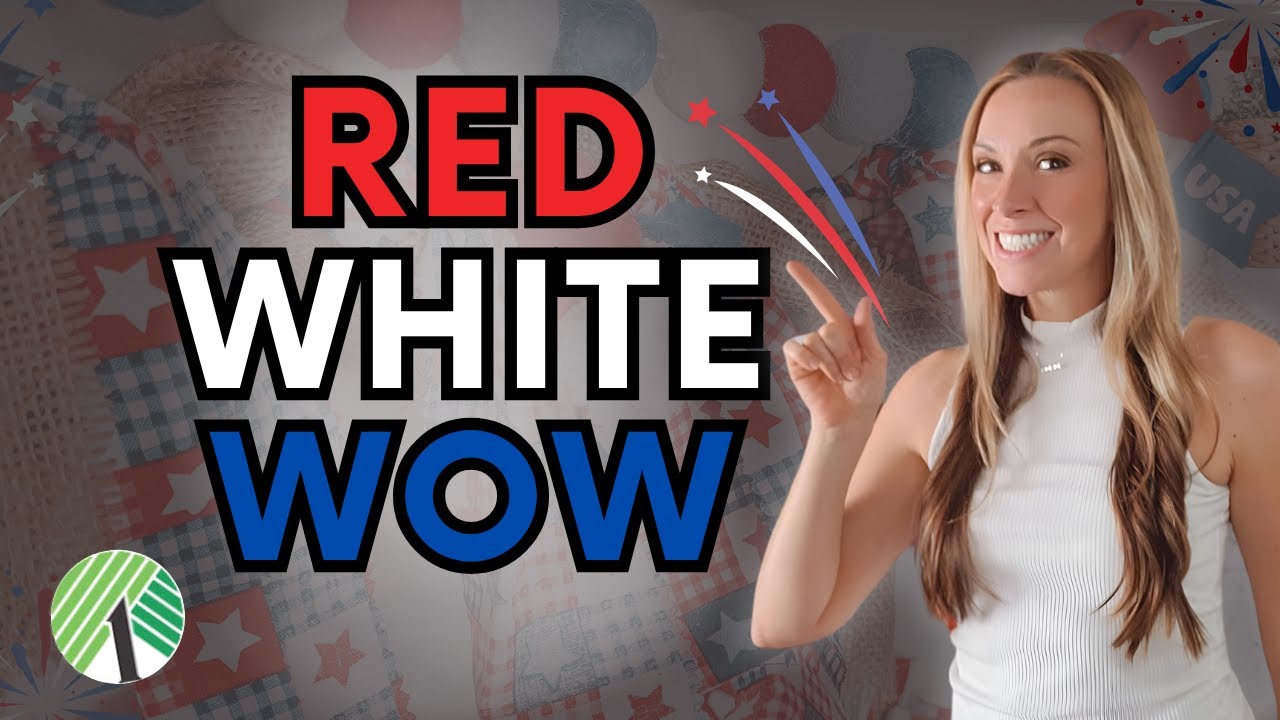 I Made 4th of July Decor from the Strangest Items ❤️🤍💙 Mystery Box Challenge