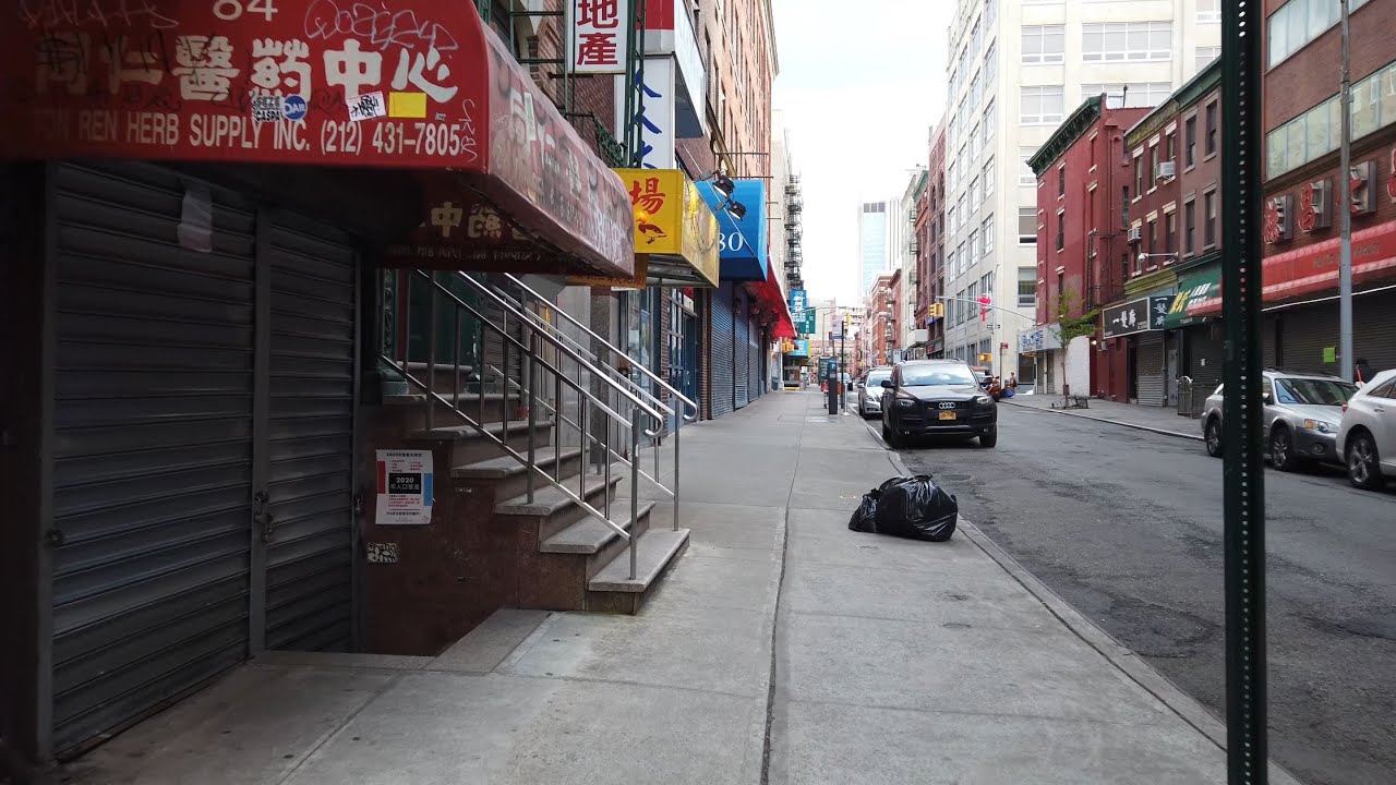 NYC Walk ⁴ᴷ⁶⁰ : Deserted Manhattan's Chinatown - New York
