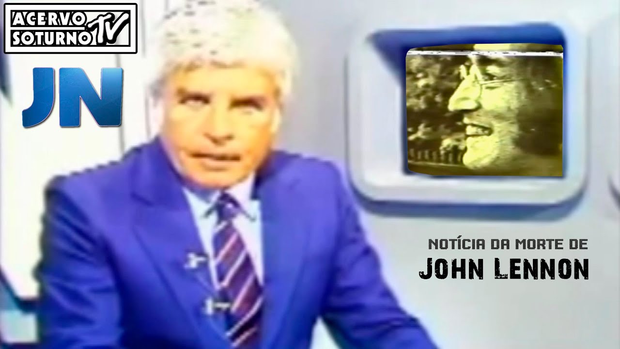 Notícia da morte de John Lennon (pela Globo)