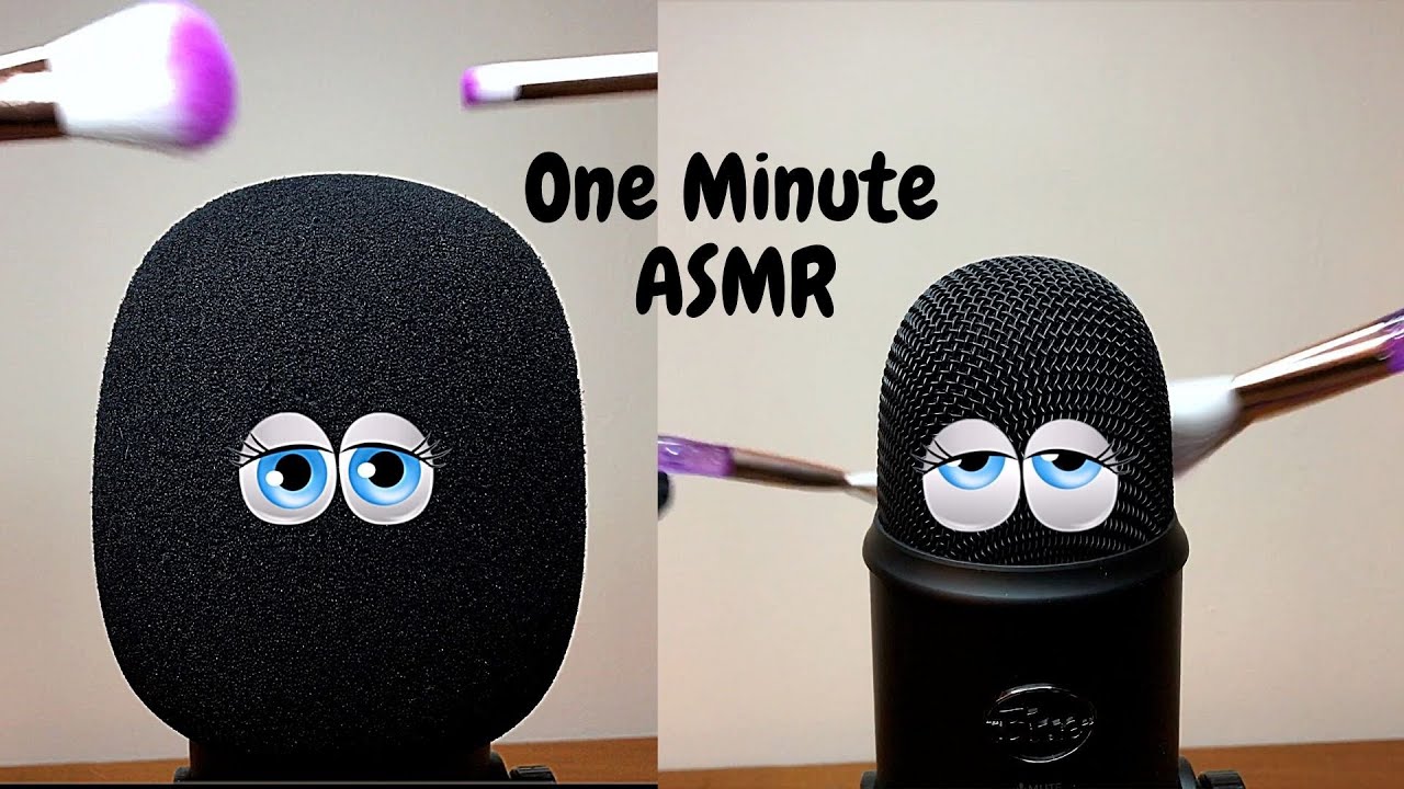 ONE MINUTE ASMR MIC BRUSHING & SCRATCHING [No Talking]