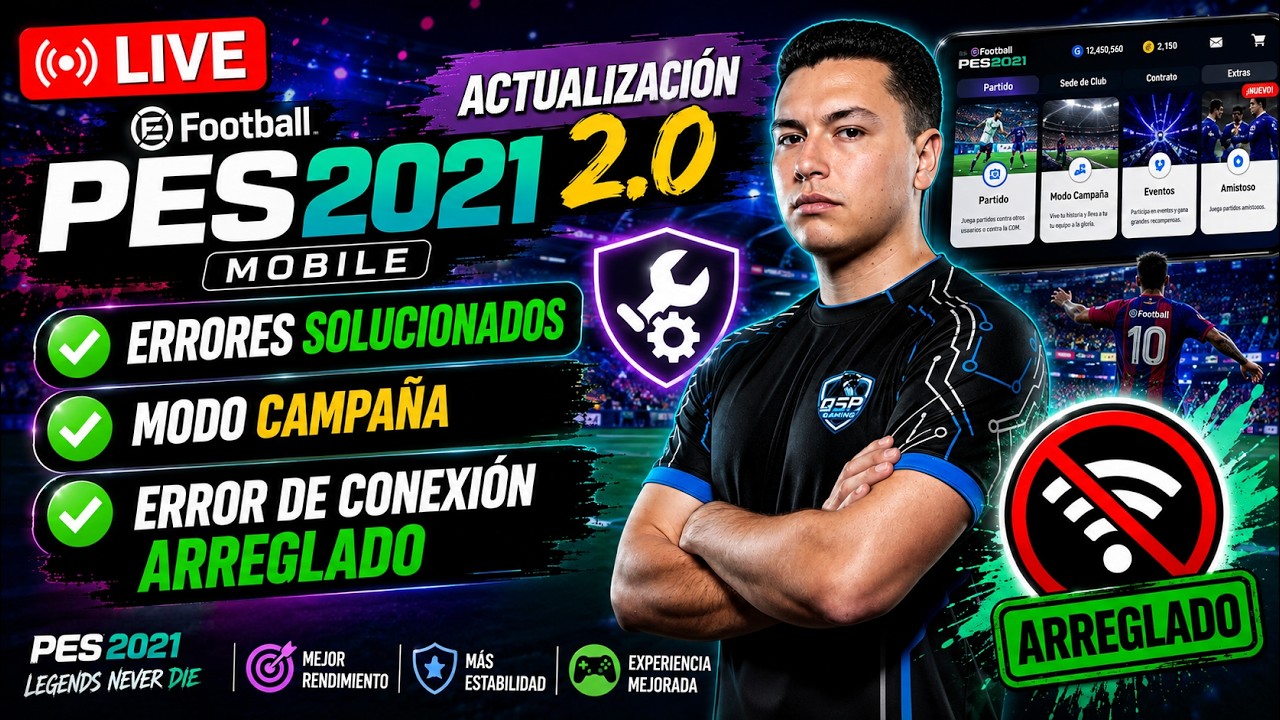 🚨PES 2021 MOBILE 2.0😱&iquest;Ya funciona TODO? | LIVE⚽