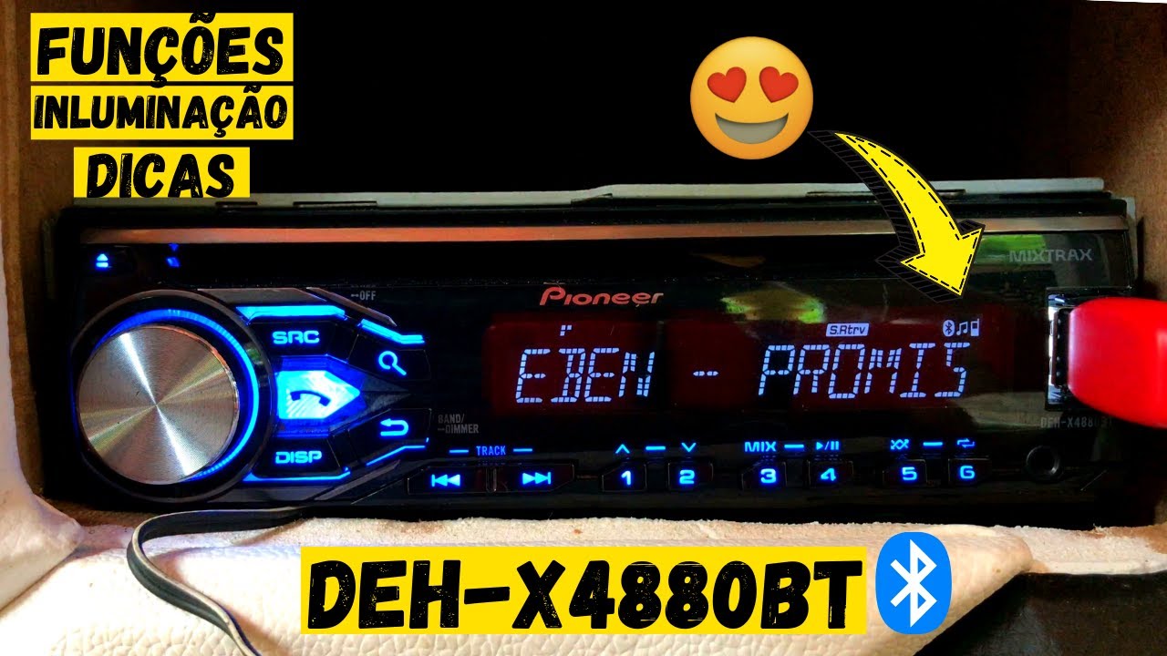 PIONEER DEH-X4880BT - APARELHO COMPLETO E COM MUITAS FUNÇÕES [CONFIRA]