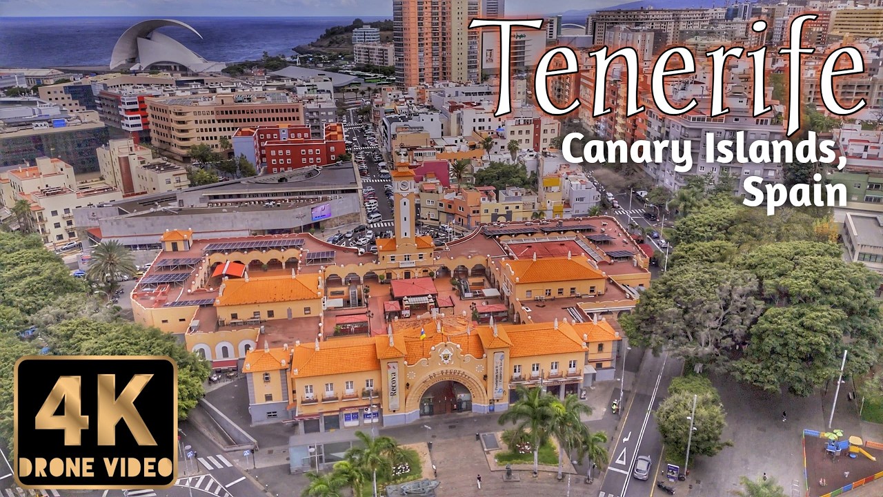 Tenerife, Canary Islands, Spain 4K HDR 🇪🇸 Stunning  Aerial Views (🎵ISLAND POP, LATIN SOUL, ROCK)