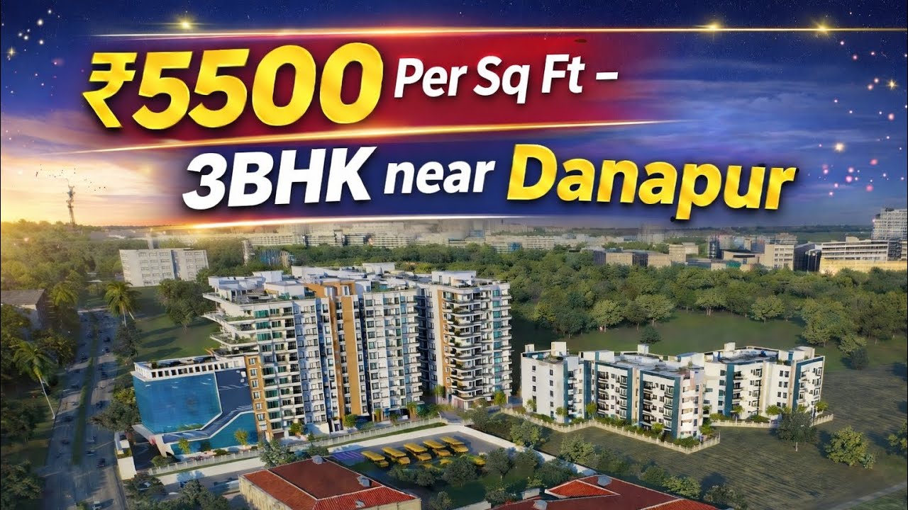 Only ₹5500 Per Sq Ft 😱 3BHK Luxury Flat Near Danapur Patna |#PatnaFlat#PatnaProperty#PatnaHomes