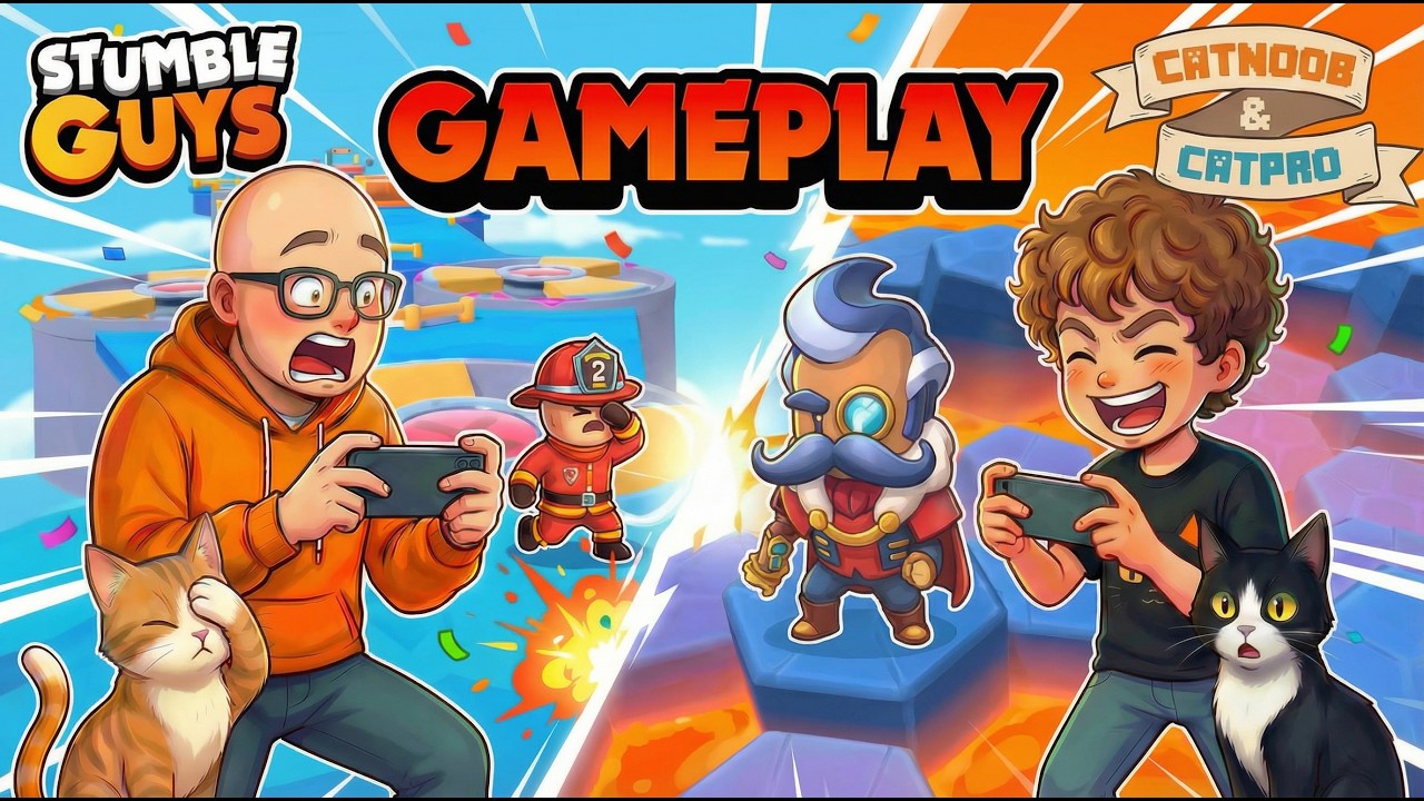 🎮 GAMEPLAY - EP. 07 - STUMBLE GUYS - DIVERSÃO 😹