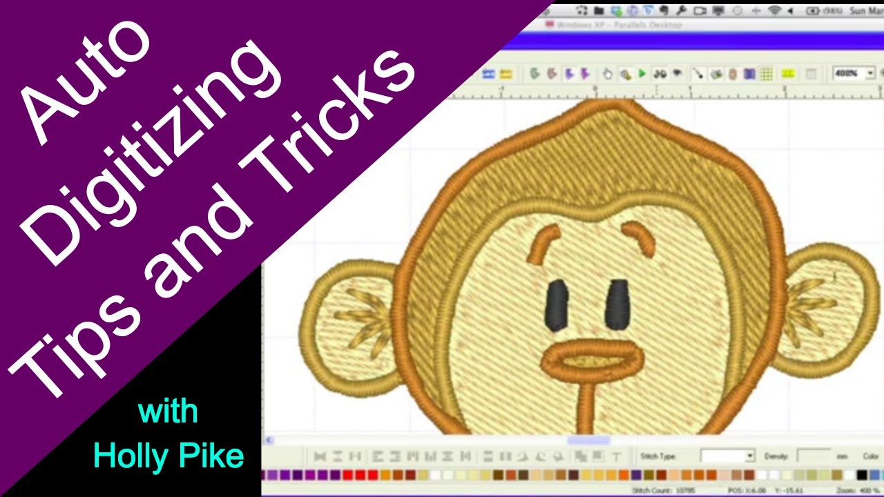 Auto-digitizing 8 Embroidery Designs Plus Tips & Tricks