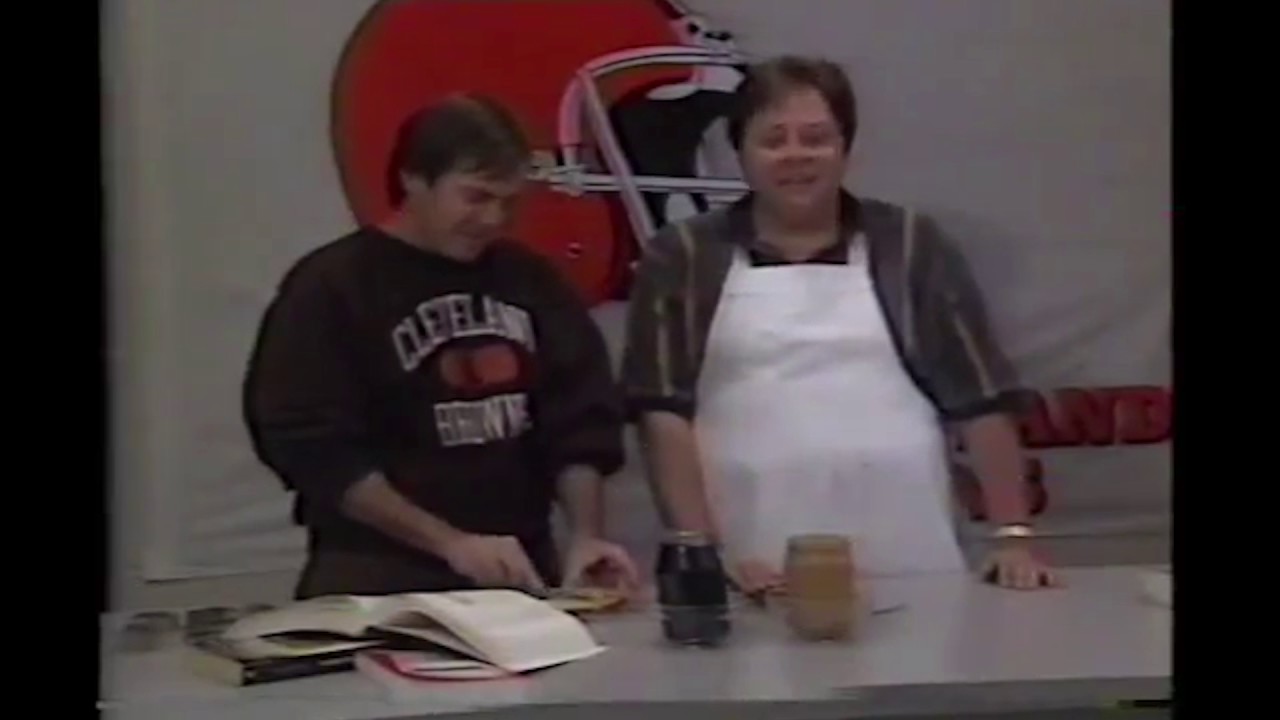 Browns head coach Bill Belichick makes peanut butter and jelly sandwich