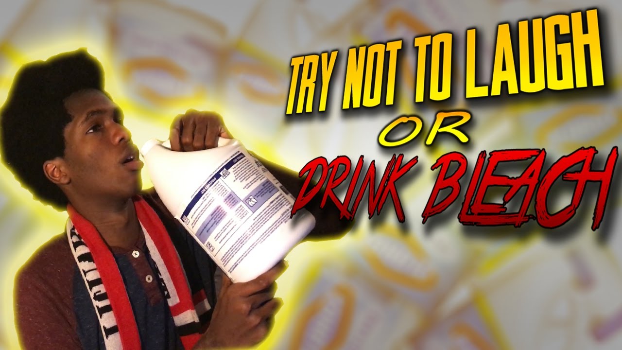 IF YOU LAUGH YOU DRINK BLEACH | Try Not To Laugh Challenge