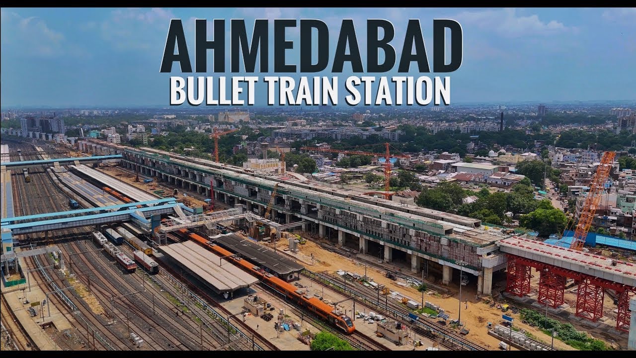 Ahmedabad Bullet Train Station Inside-Outside Progress September 2025