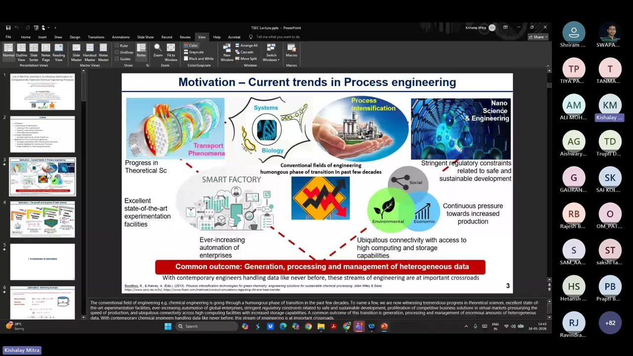 FDP on AI in chemical engineering_ Dr. Kishalay Mitra_16 Jan 2026