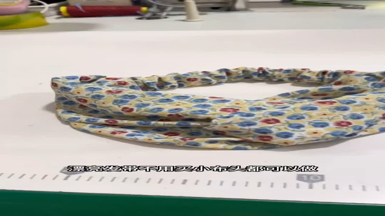 漂亮发带裁剪制作方法