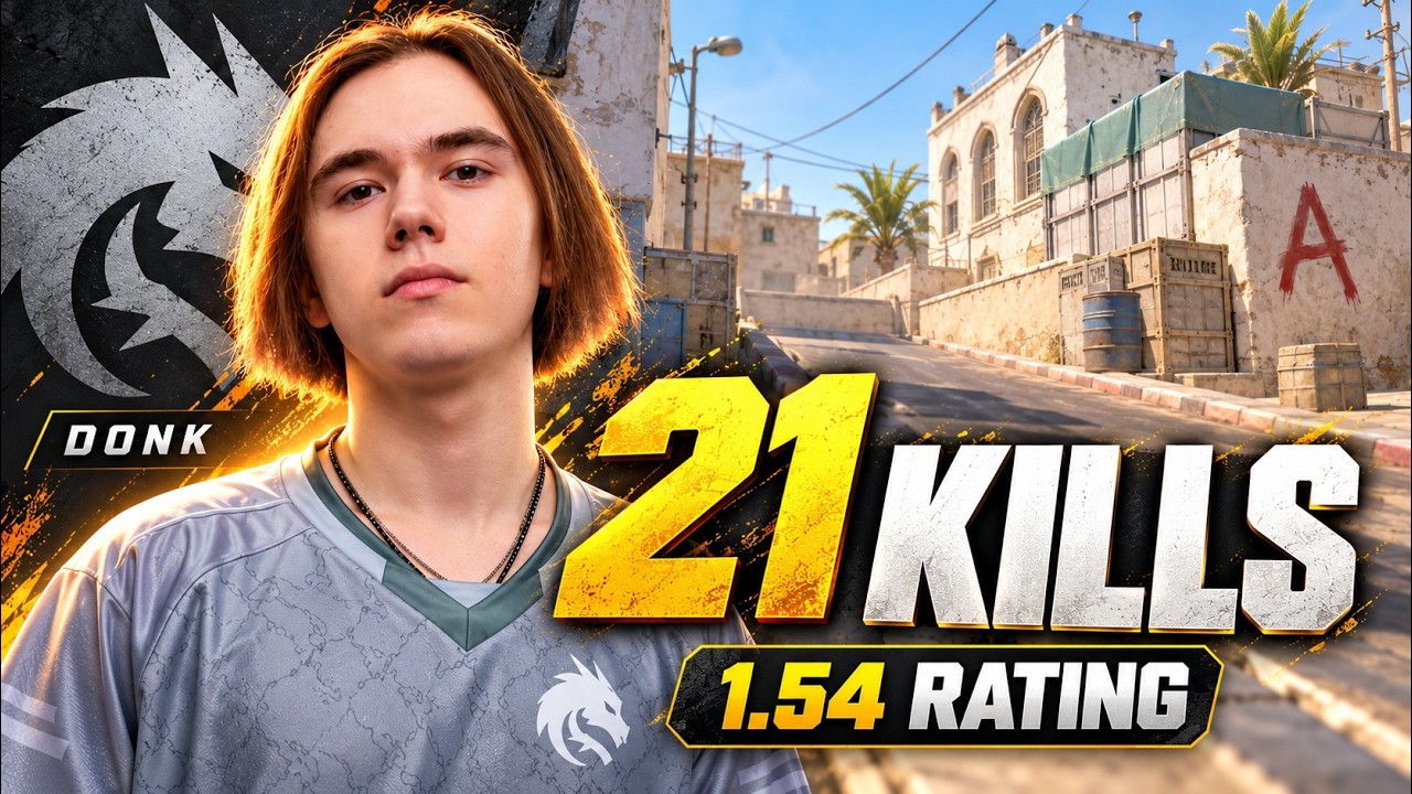 DONK vs f0rest: 21 KILLS & 1.54 RATING ON DUST2! | CS2 FACEIT POV