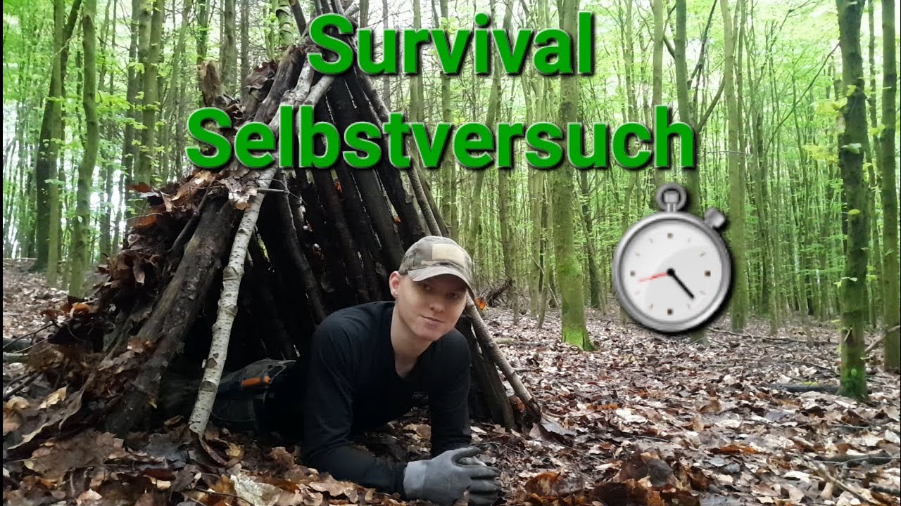 Survival-Selbstversuch | Wie schnell kann ich einen getarnten Unterschlupf bauen?