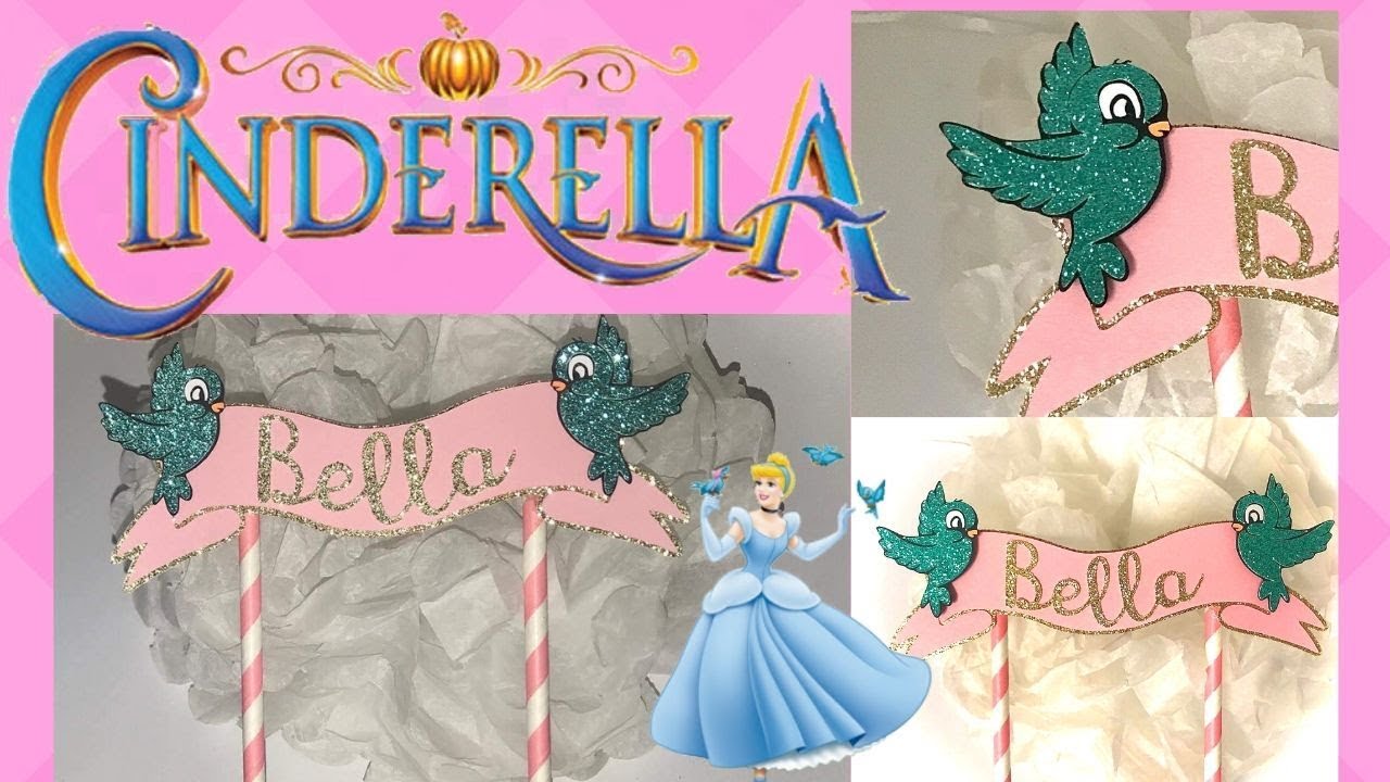 HOW TO MAKE A CINDERELLA CAKE TOPPER on silhouette studio