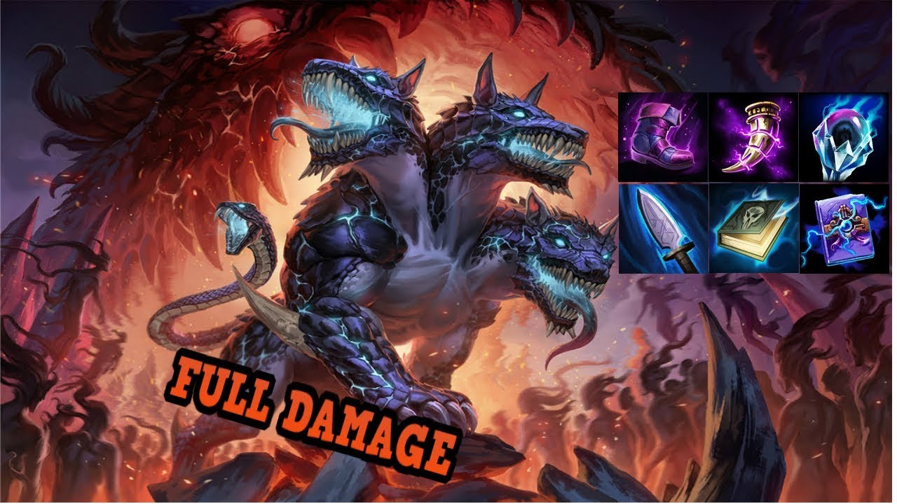 Smite Montage:Cerberus Damage build(OneShotBuild)