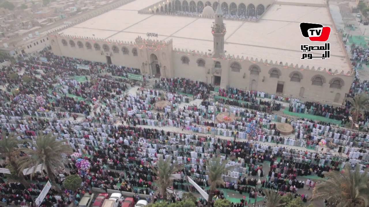 صلاة عيد الفطر في «عمرو بن العاص»