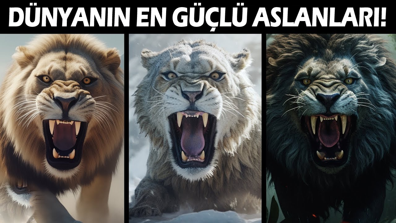 Soyu T&uuml;kenmiş En G&Uuml;&Ccedil;L&Uuml; ve En VAHŞİ 6 ASLAN T&Uuml;R&Uuml;!
