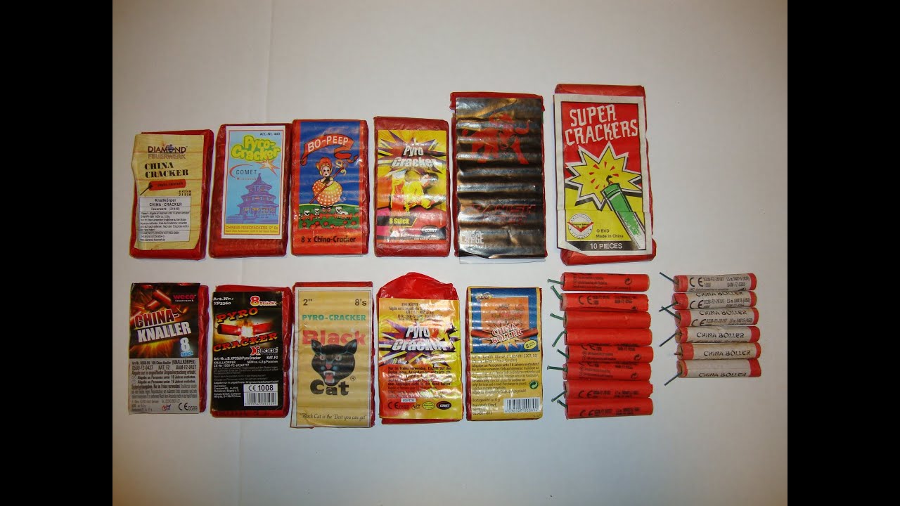 China Cracker / Verschiedene Sorten