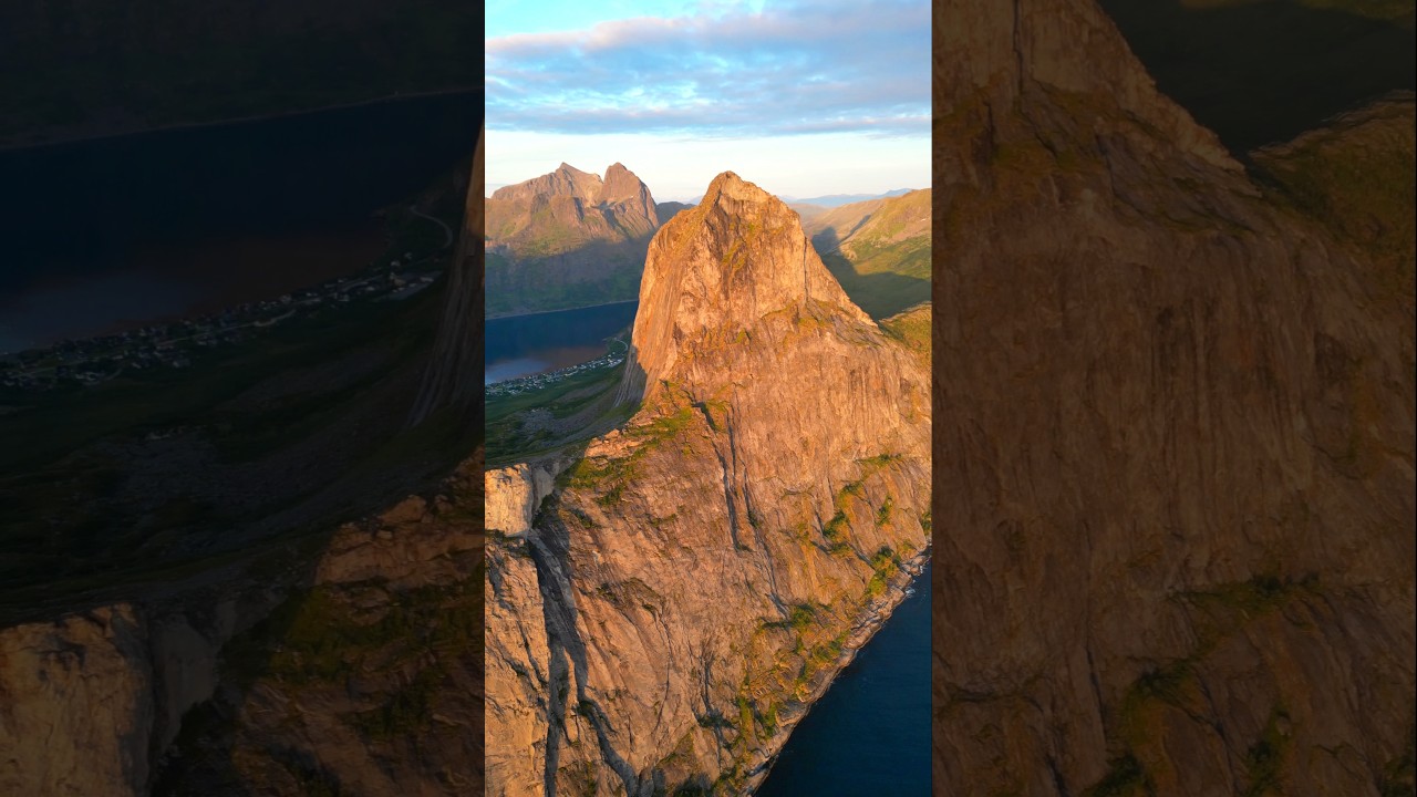 One of the most majestic mountains we've ever seen⛰️ #travel #hiking  #norwaytravel #europetravel