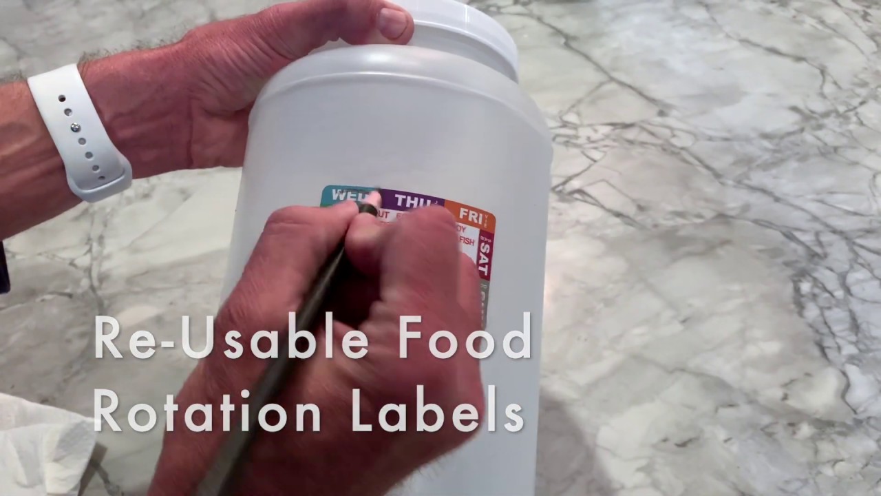 Reusable & Removable Food Rotation Labels for Restaurants