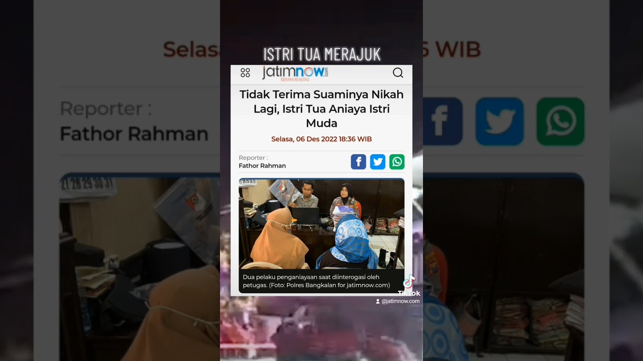 Istri tua merajuk lantaran tak dinafkahi lahir dan batin #shorts #istridua #bangkalan #madura