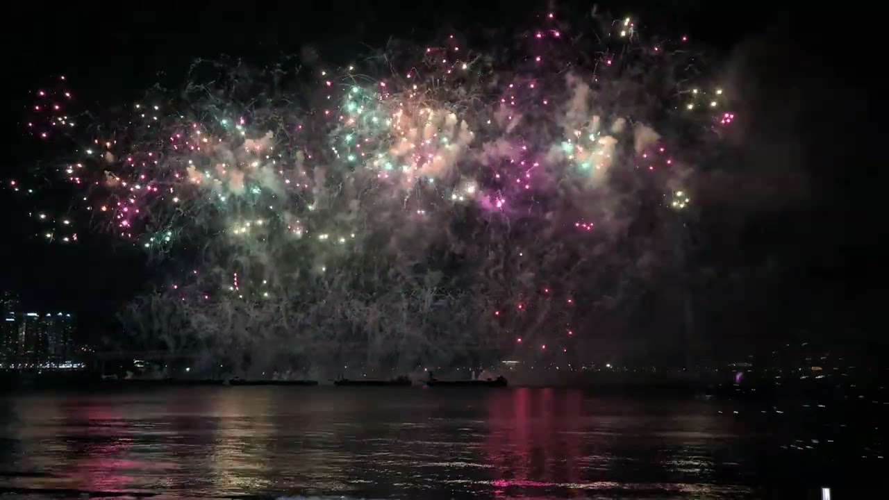 Fireworks Display At Busan Fireworks Festival 2024 At Gwangalli Beach 