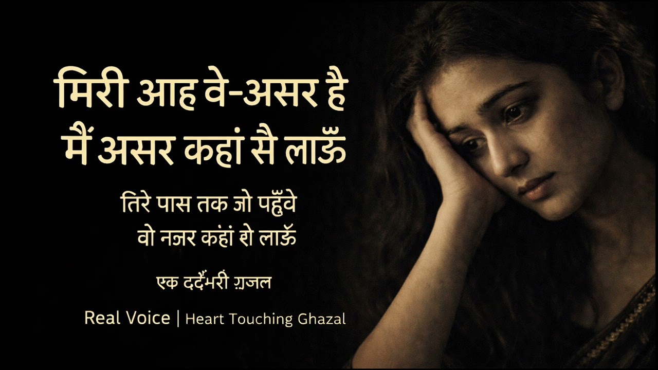 Meri Aah Be-Asar Hai | Heart Touching Ghazal | Emotional Urdu Poetry