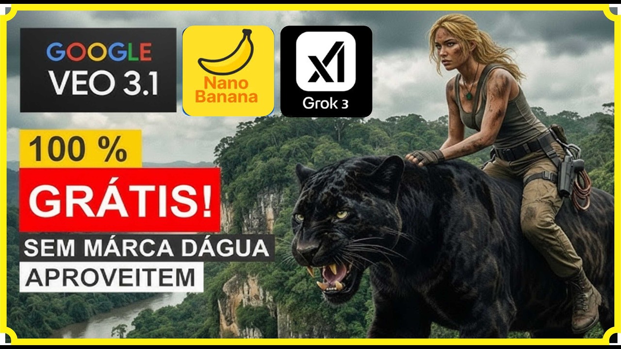 Site Liberou Veo 3.1, Nano Banana PRO e Grok 3 GRÁTIS