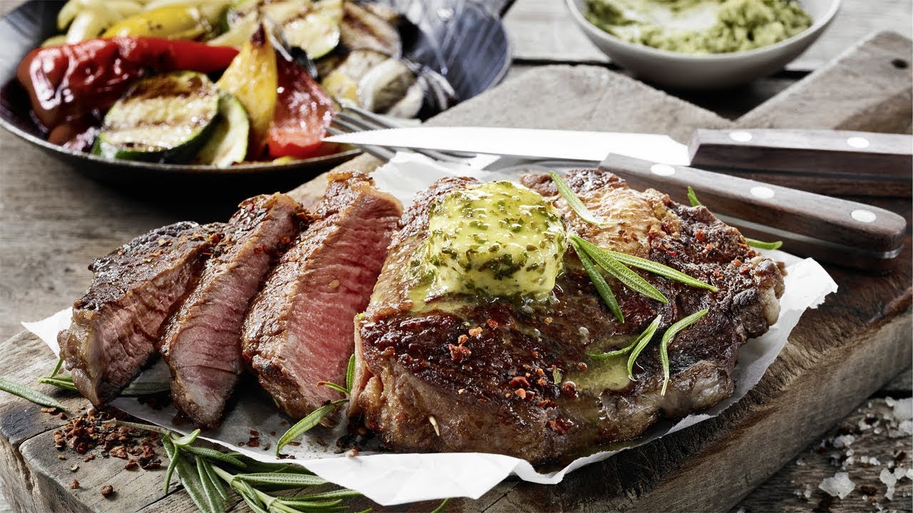 Rezept von Alfons Schuhbeck: Steak mit Grillgem&uuml;se