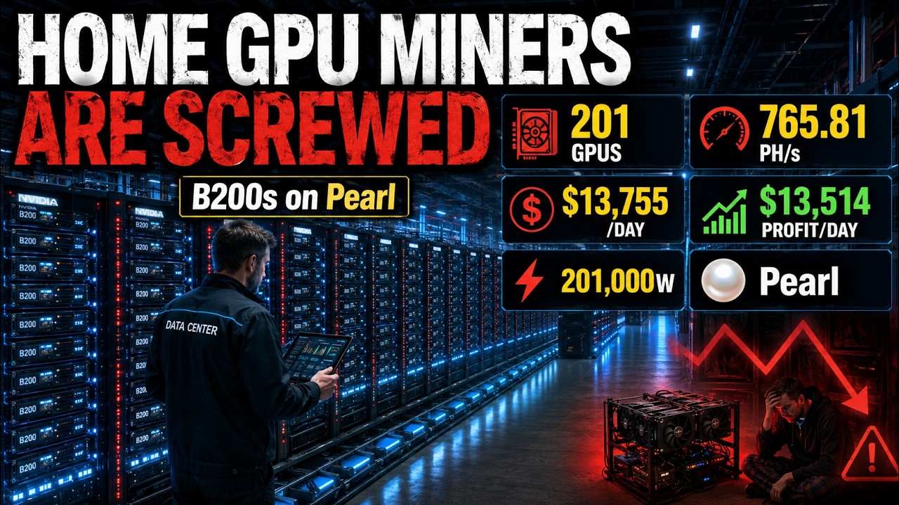 Дата-центр на базе B200 ворвался в майнинг Pearl&hellip; Домашним GPU-майнерам конец