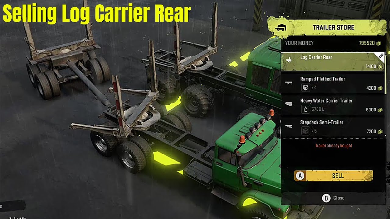 Black Badger Lake - Selling Log Carrier Rear - SnowRunner Play Through Part 488