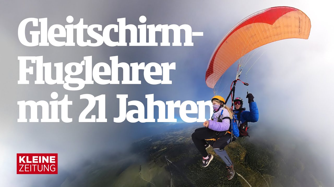 „Angst habe ich keine, aber eine Portion Respekt“ | Gleitschirm-Fluglehrer mit 21 Jahren