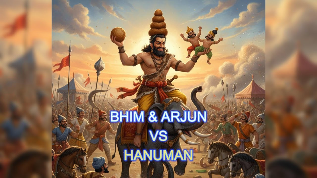 MANIPURI MAHABHARATA #BHIM & ARJUN VS HANUMAN