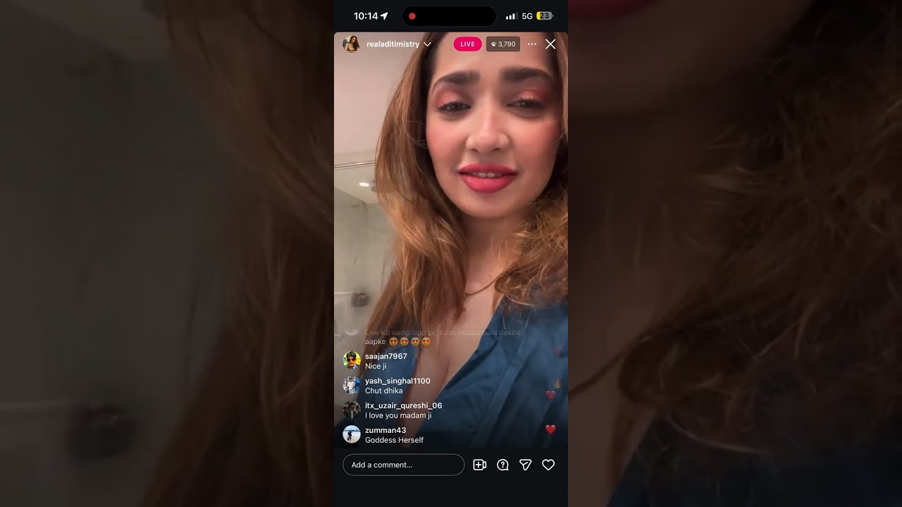 Aditi Mistry insta live #bollywood #instagram #aditi #live #biggboss #cricket 