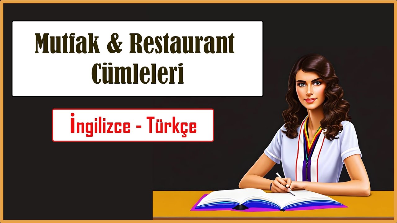 Mutfak & Restaurant Cümleleri | İngilizce - Türkçe | Learn Turkish Online 5 | #turkish Learn Turkish