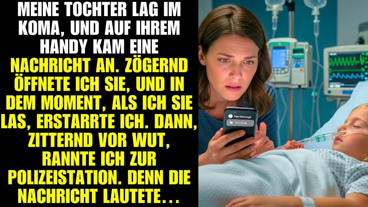 Meine Tochter lag im Koma, und auf ihrem Handy kam eine Nachricht an. Zögernd öffnete ich sie, und i