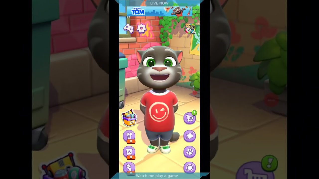 Talking tom gameplay #talkingtom #talkingtomlive