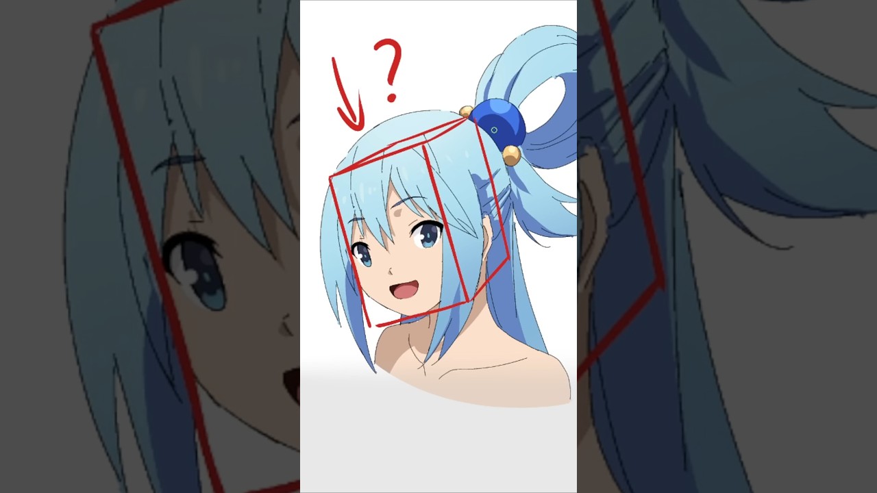 Mistake When Drawing Head - Quick Art Tips #art #sketch #shorts #tutorial #drawingtutorial #anime
