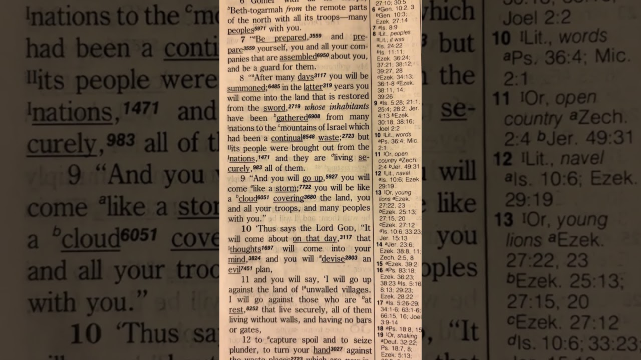 Day 251 Chronological Bible Reading Ezekiel 37-39
