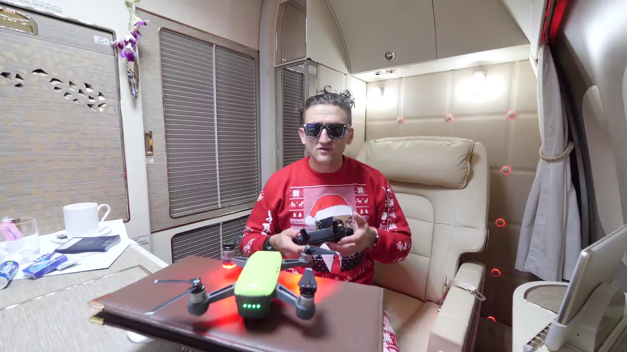 Casey Neistat Flying Drone in a Flying Aeroplane | DJI SPARK