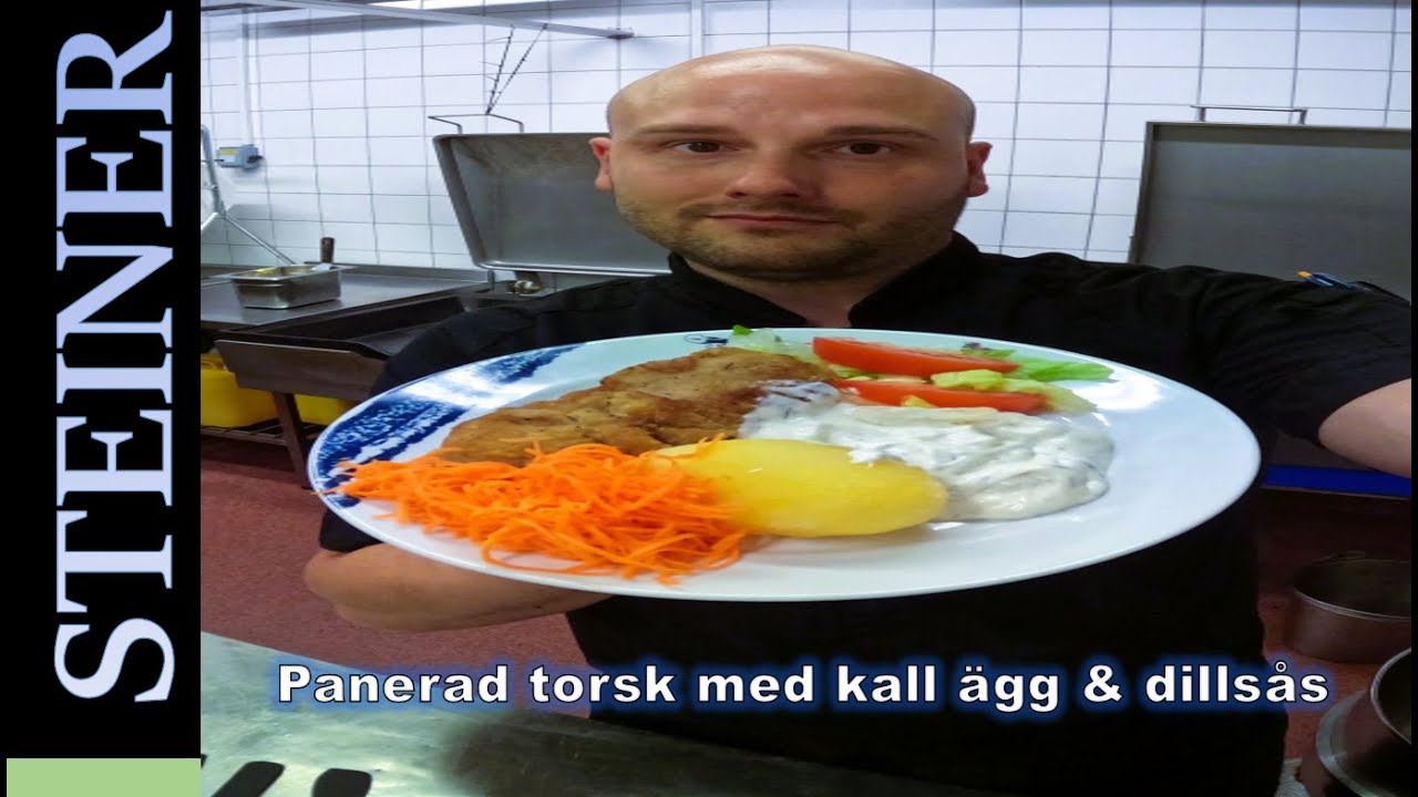 Panerad torsk med kall ägg & dillsås