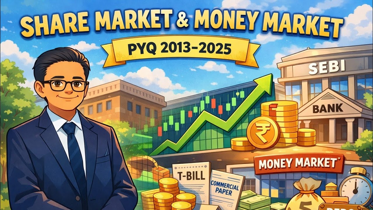 Lec 05 Money market and Share market(pyqs 2013-25)