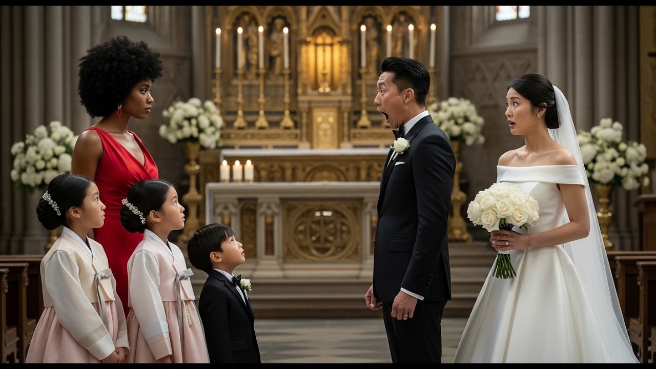 214. Korean Mafia Boss Froze at His Wedding When His Black Ex Walked In With Triplets Who Had His Bi
