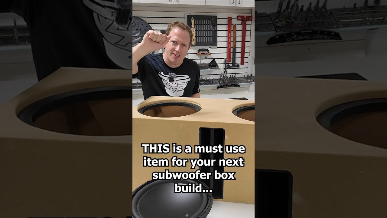 This item makes a big difference on a custom subwoofer box build!