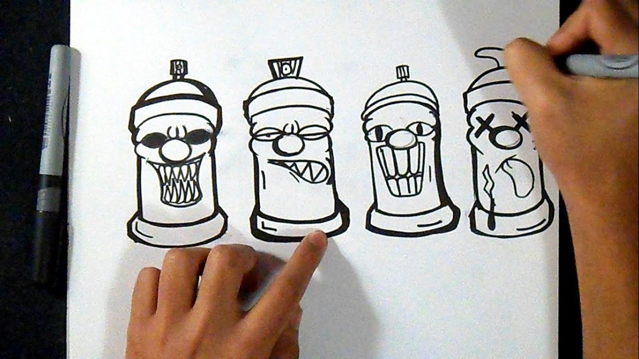 Как нарисовать Спрей может