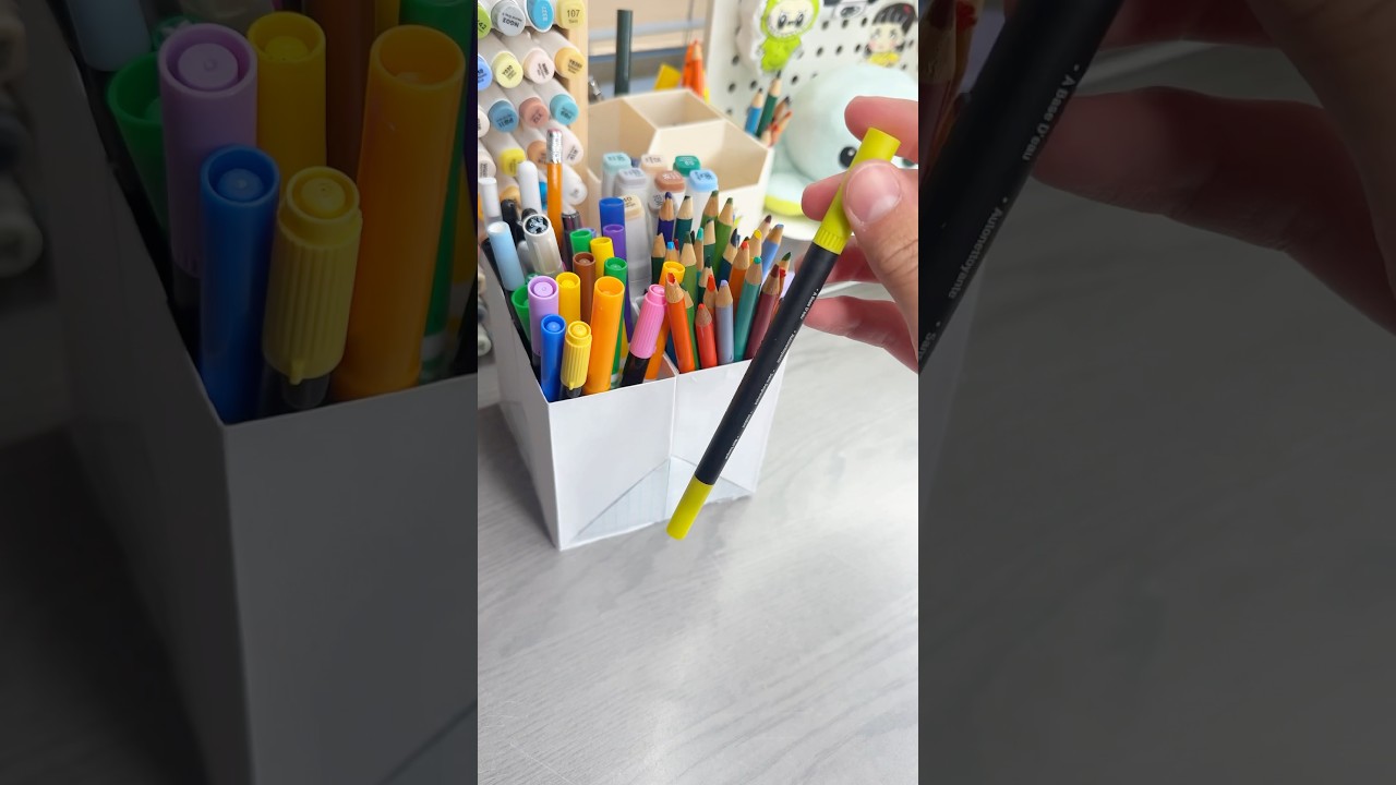 🖊️Cute DIY Paper Organizer!? #papercraft #cutecrafts #miniecraft #diyorganizer #craft #crafts
