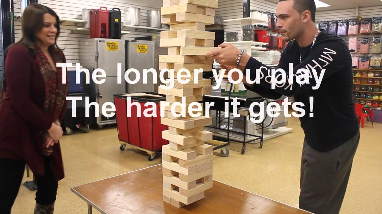 Giant Toppling Tower - Jenga Style Game